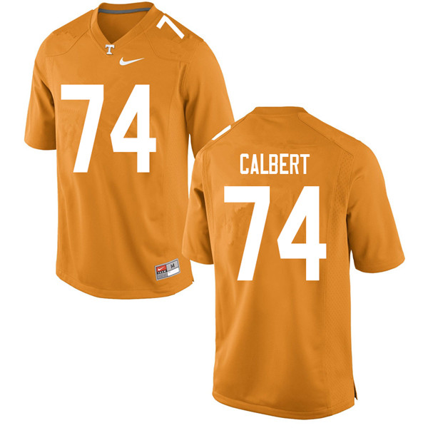 Men #74 K'Rojhn Calbert Tennessee Volunteers College Football Jerseys Sale-Orange